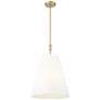 1_Adorra 16" Wide Vintage Brass Pendant Light
