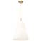 Adorra 16" Wide Vintage Brass Pendant Light