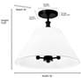 7_Adorra 16" Wide Vintage Brass Pendant Light more views