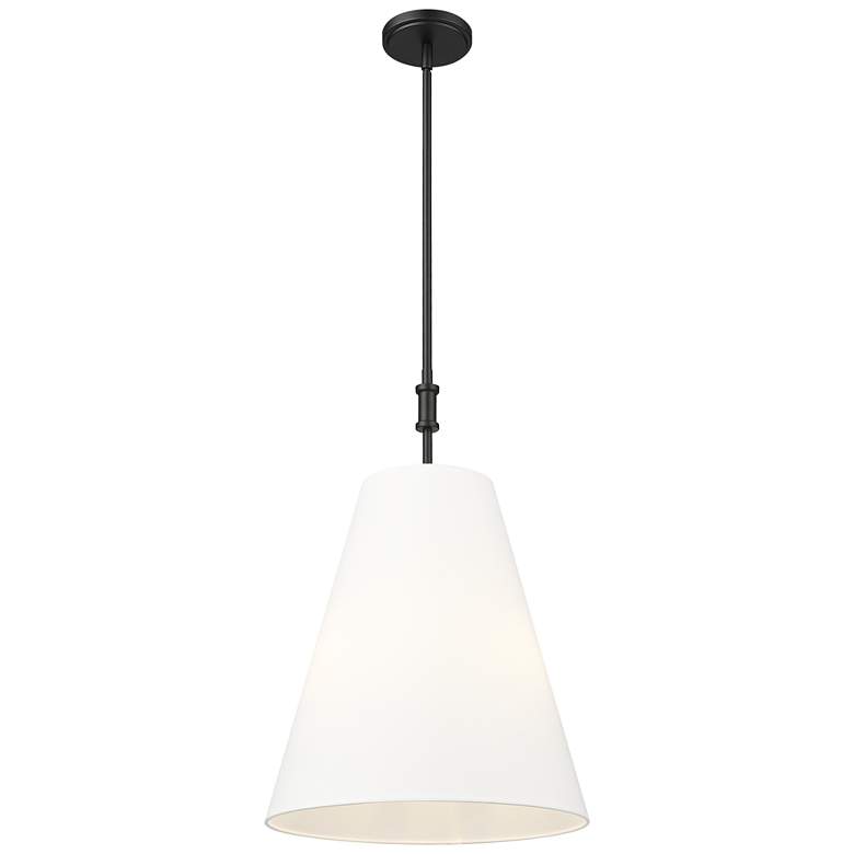 Image 1 Adorra 16" Wide 3-Light Pendant in Matte Black