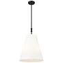 1_Adorra 16" Wide 3-Light Pendant in Matte Black