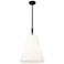 Adorra 16" Wide 3-Light Pendant in Matte Black