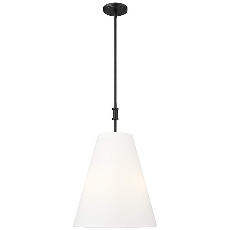Image 2 Adorra 16" Wide 3-Light Pendant in Matte Black more views