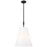 2_Adorra 16" Wide 3-Light Pendant in Matte Black more views