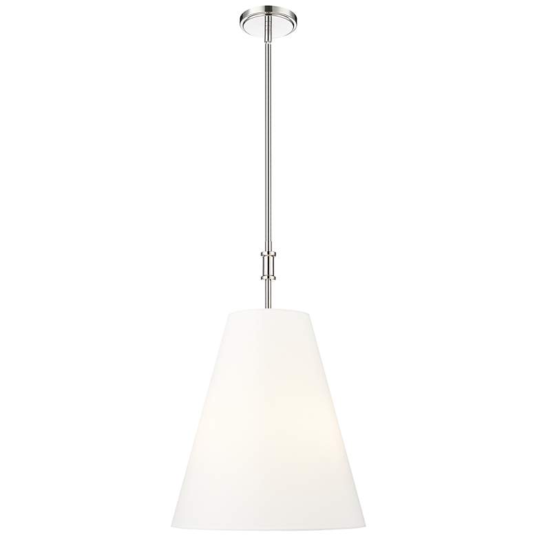 Image 2 Adorra 16" Wide 3-Light Pendant in Polished Nickel more views