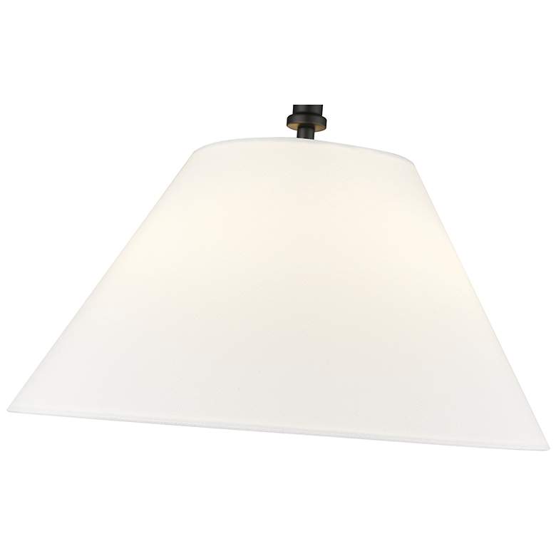 Image 4 Adorra 16" Wide 3-Light Semi Flush in Matte Black more views