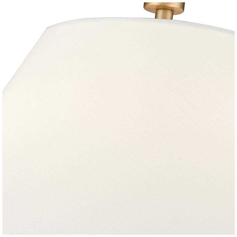 Image 3 Adorra 16" Wide 3-Light Semi Flush in Vintage Brass more views
