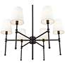 3_Adorra 25.75" Wide 6-Light Chandelier in Matte Black more views