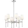 1_Adorra 25.75" Wide 6-Light Chandelier in Polished Nickel