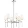 Adorra 25.75" Wide 6-Light Chandelier in Polished Nickel