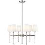 2_Adorra 25.75" Wide 6-Light Chandelier in Polished Nickel more views