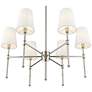3_Adorra 25.75" Wide 6-Light Chandelier in Polished Nickel more views