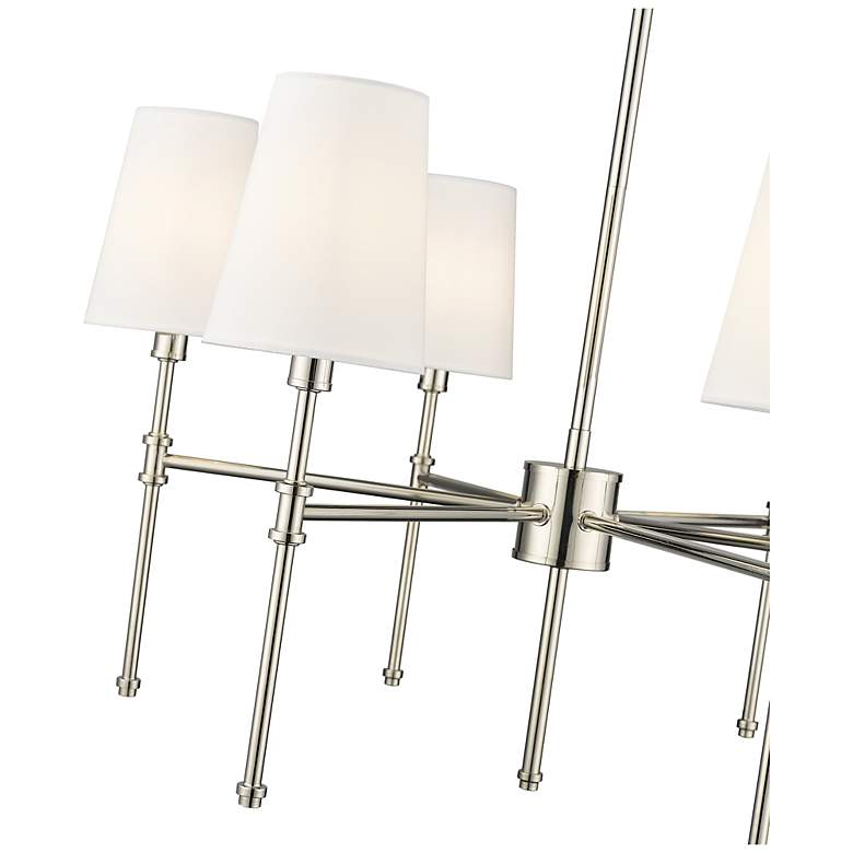 Image 5 Adorra 25.75" Wide 6-Light Chandelier in Polished Nickel more views