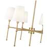 5_Adorra 25.75" Wide 6-Light Chandelier in Vintage Brass more views
