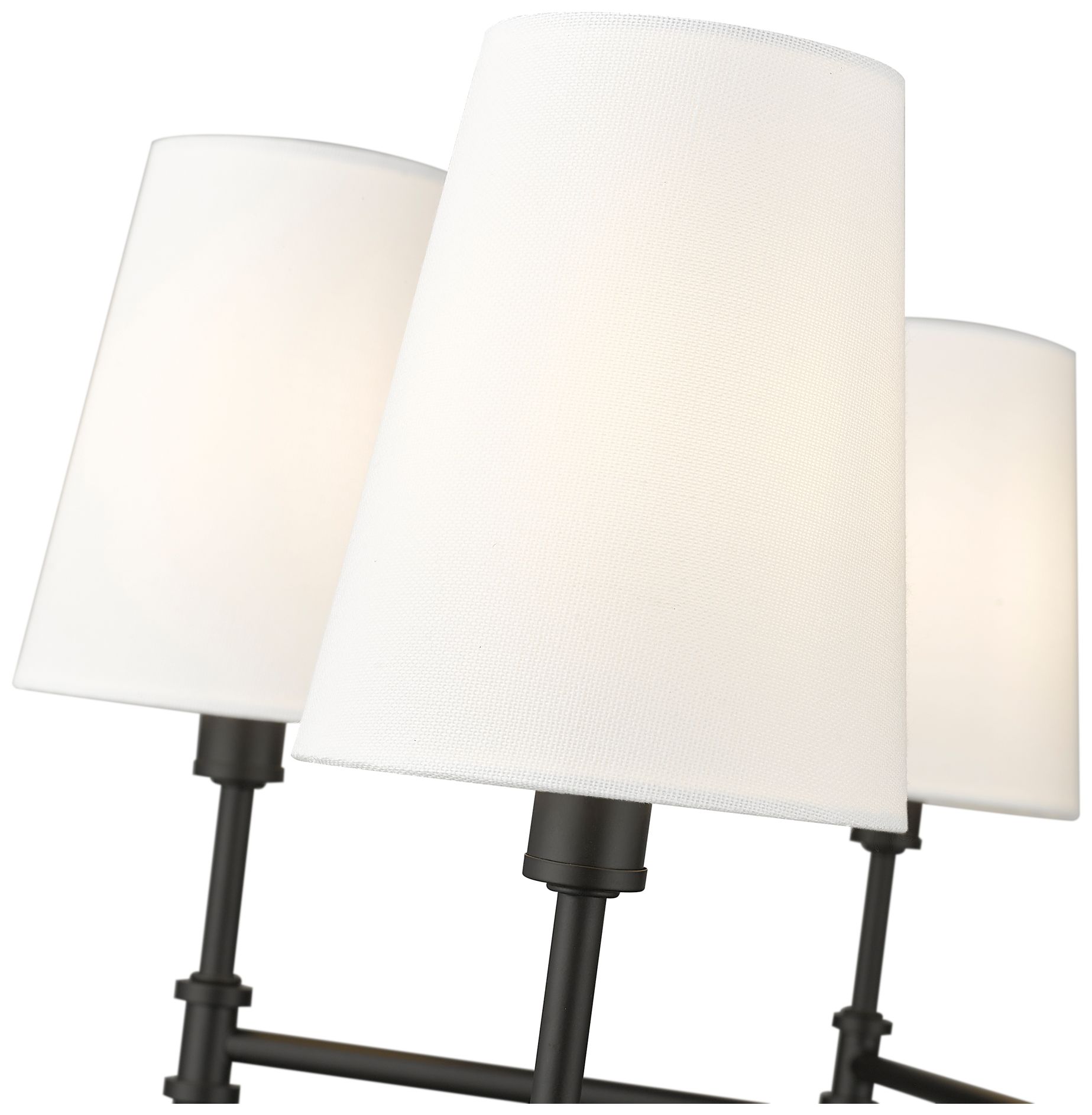 Image 4 Adorra 25 3/4" Wide Matte Black 6-Light Chandelier more views