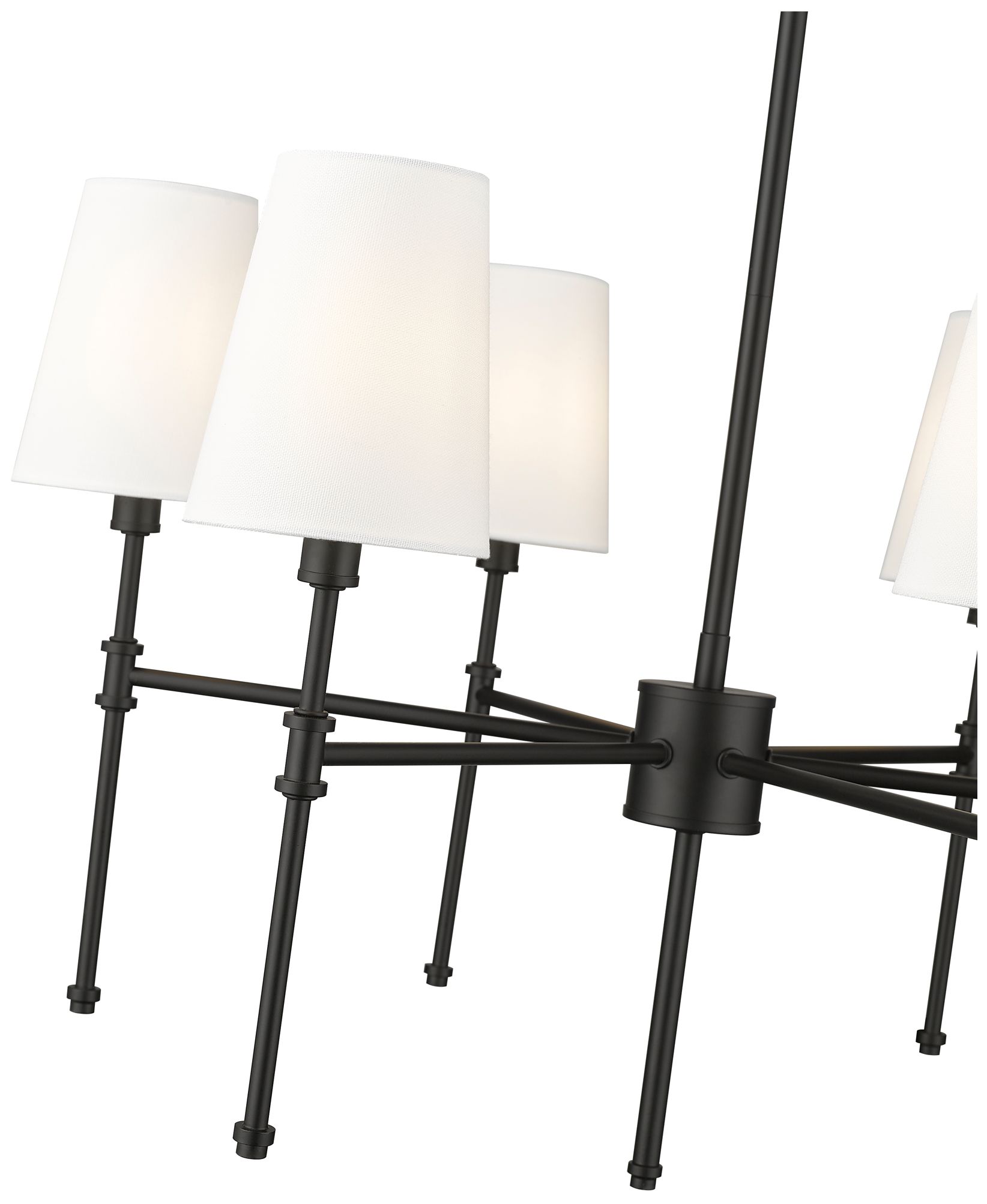 Image 5 Adorra 25 3/4" Wide Matte Black 6-Light Chandelier more views