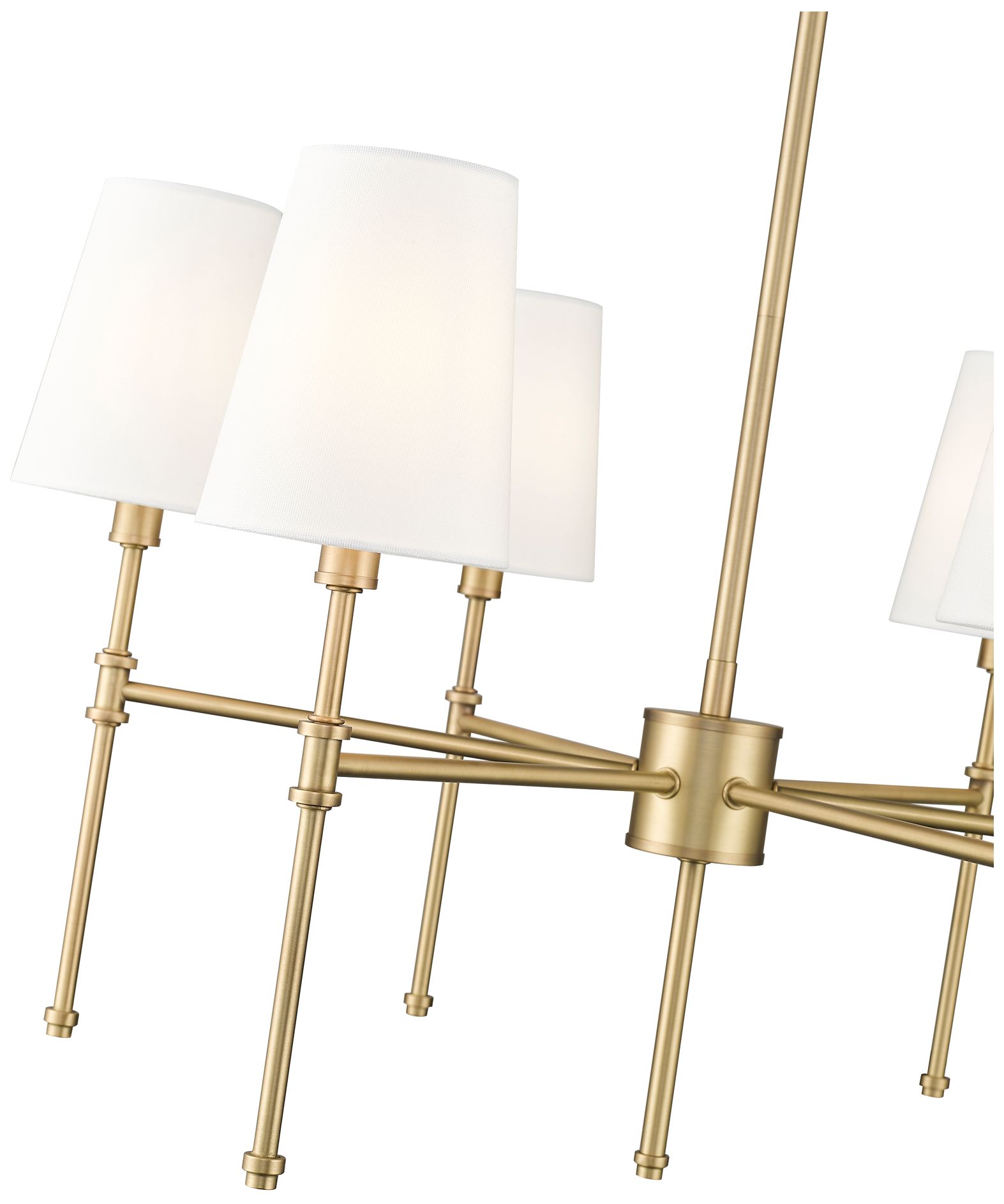 Image 5 Adorra 25 3/4" Wide Vintage Brass 6-Light Chandelier more views