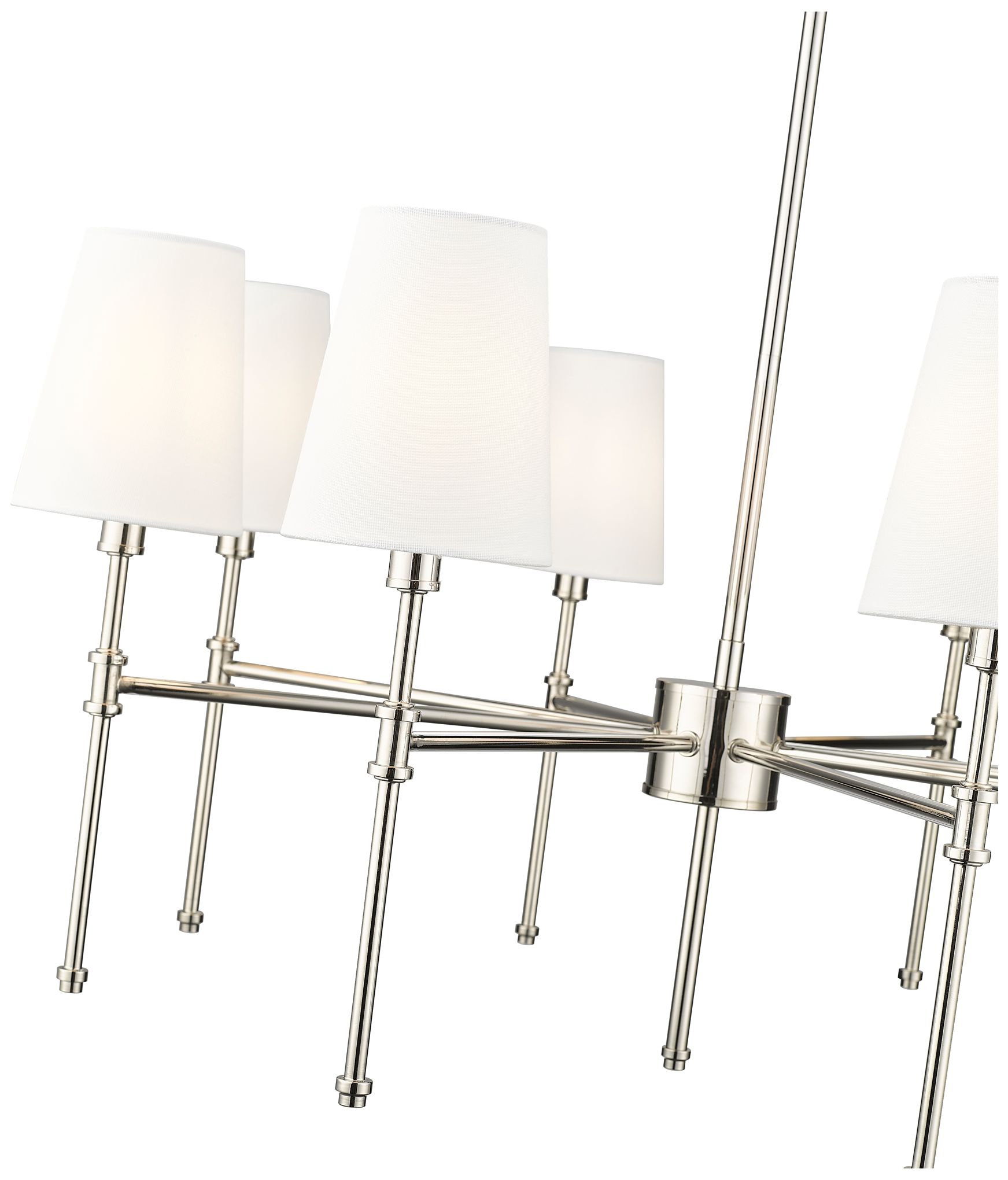 Adorra 30" Wide Polished Nickel 8-Light Chandelier