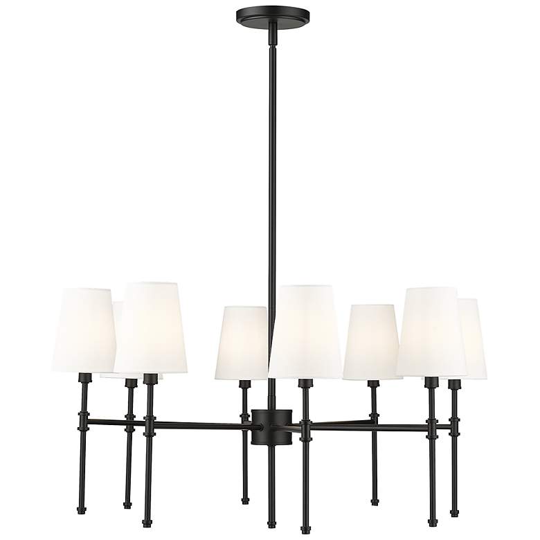 Image 2 Adorra 30" Wide 8-Light Chandelier in Matte Black more views