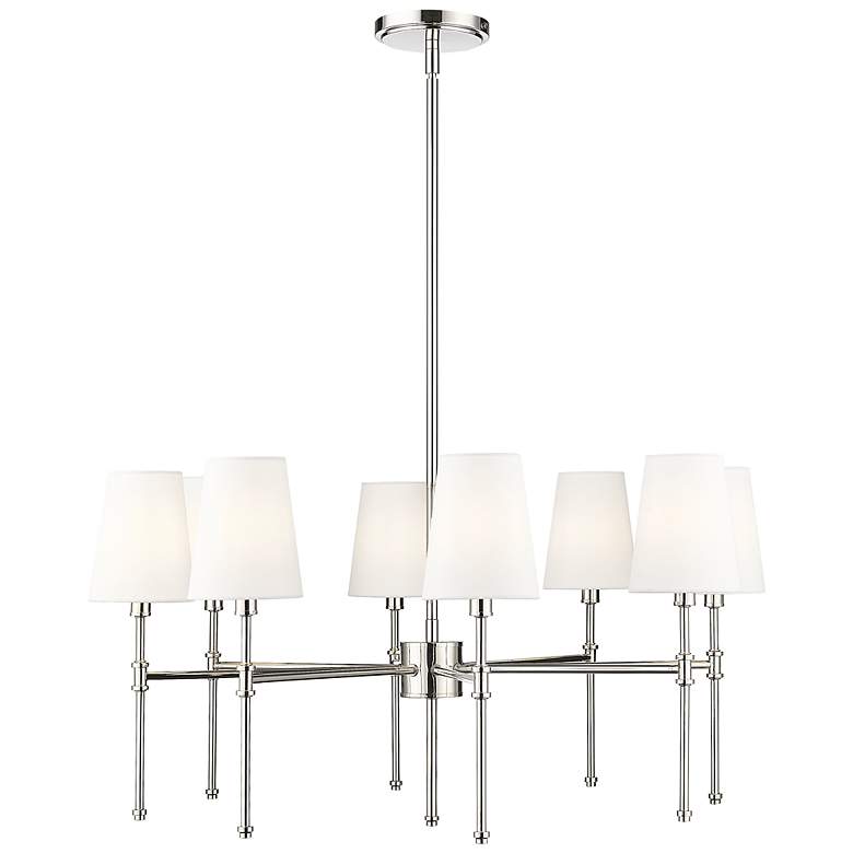 Image 2 Adorra 30" Wide 8-Light Chandelier in Polished Nickel more views