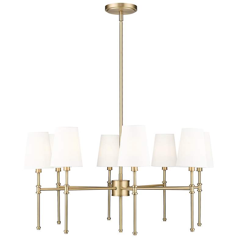 Image 2 Adorra 30" Wide 8-Light Chandelier in Vintage Brass more views