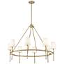 1_Adorra 40" Wide Vintage Brass 8-Light Chandelier