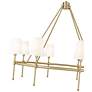5_Adorra 40" Wide Vintage Brass 8-Light Chandelier more views