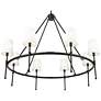 3_Adorra 40" Wide 8-Light Chandelier in Matte Black more views