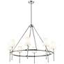 1_Adorra 40" Wide 8-Light Chandelier in Polished Nickel