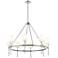 Adorra 40" Wide 8-Light Chandelier in Polished Nickel