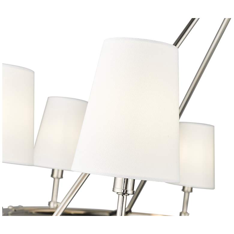Image 4 Adorra 40" Wide 8-Light Chandelier in Polished Nickel more views