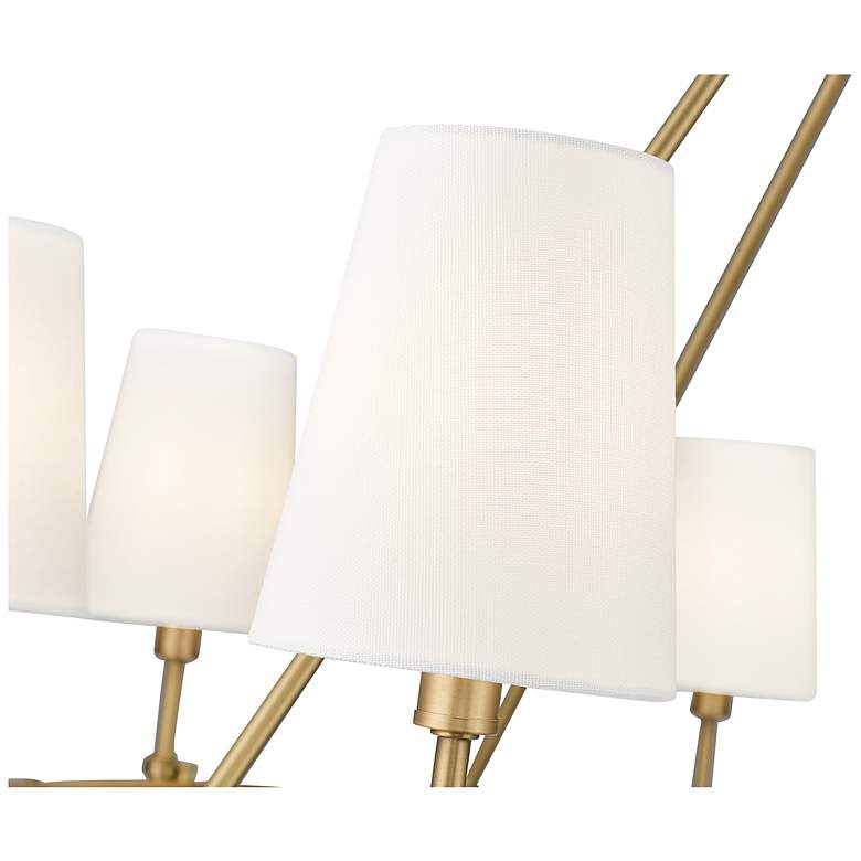 Image 4 Adorra 40" Wide 8-Light Chandelier in Vintage Brass more views