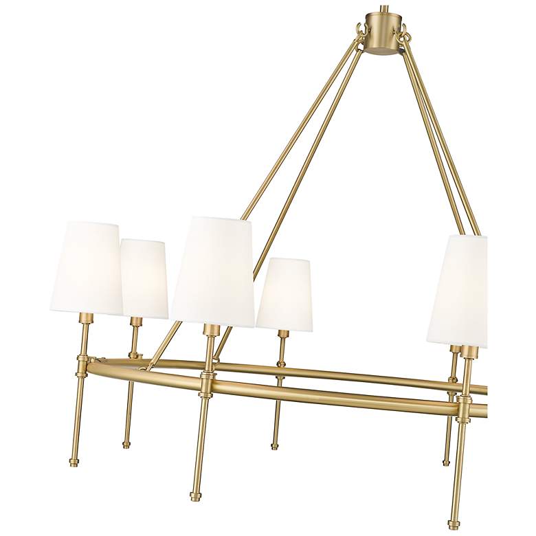 Image 5 Adorra 40" Wide 8-Light Chandelier in Vintage Brass more views