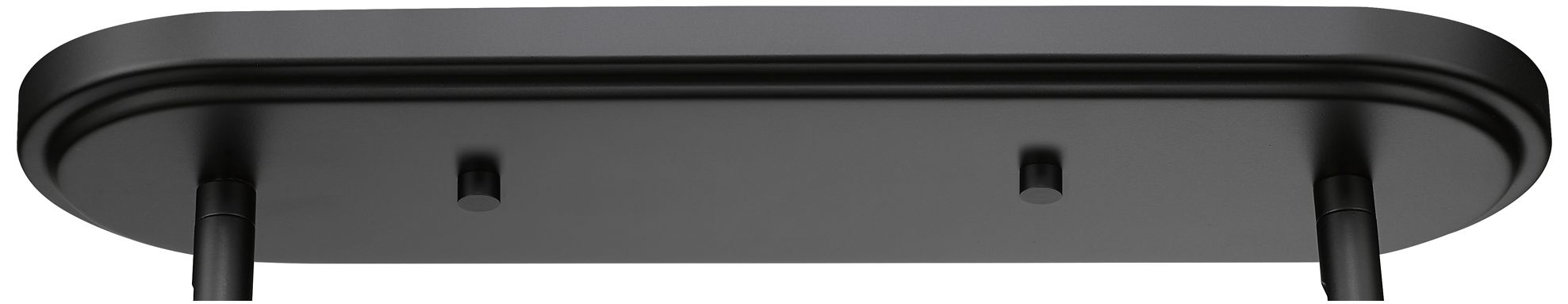 Adorra 48" Wide Matte Black 6-Light Linear Chandelier