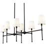 1_Adorra 48" Wide 6-Light Chandelier in Matte Black