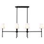2_Adorra 48" Wide 6-Light Chandelier in Matte Black more views