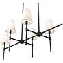 3_Adorra 48" Wide 6-Light Chandelier in Matte Black more views