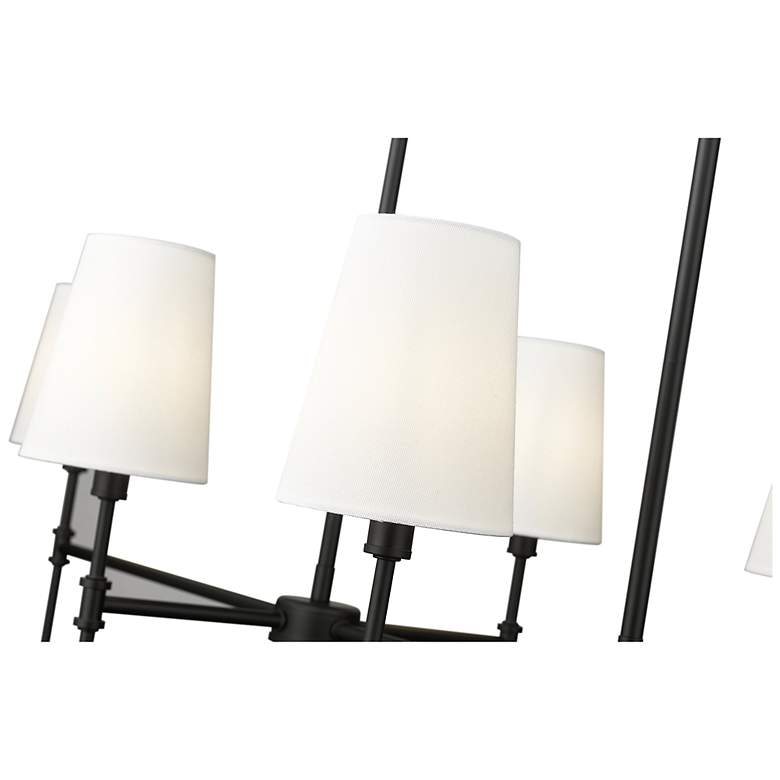 Image 4 Adorra 48" Wide 6-Light Chandelier in Matte Black more views