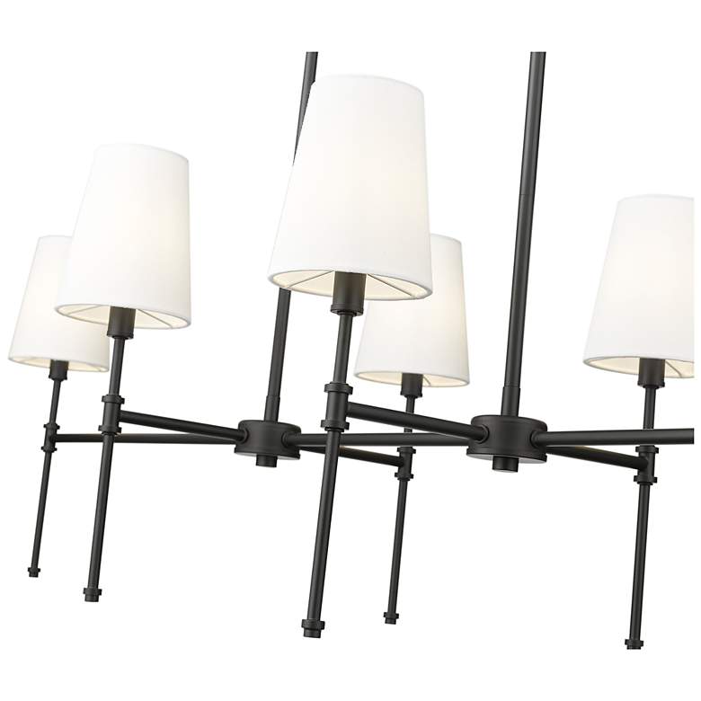Image 5 Adorra 48" Wide 6-Light Chandelier in Matte Black more views