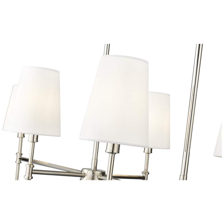 Image 4 Adorra 48" Wide 6-Light Chandelier in Polished Nickel more views