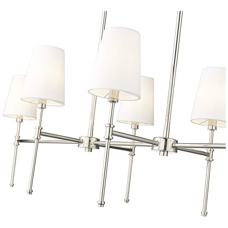 Image 5 Adorra 48" Wide 6-Light Chandelier in Polished Nickel more views