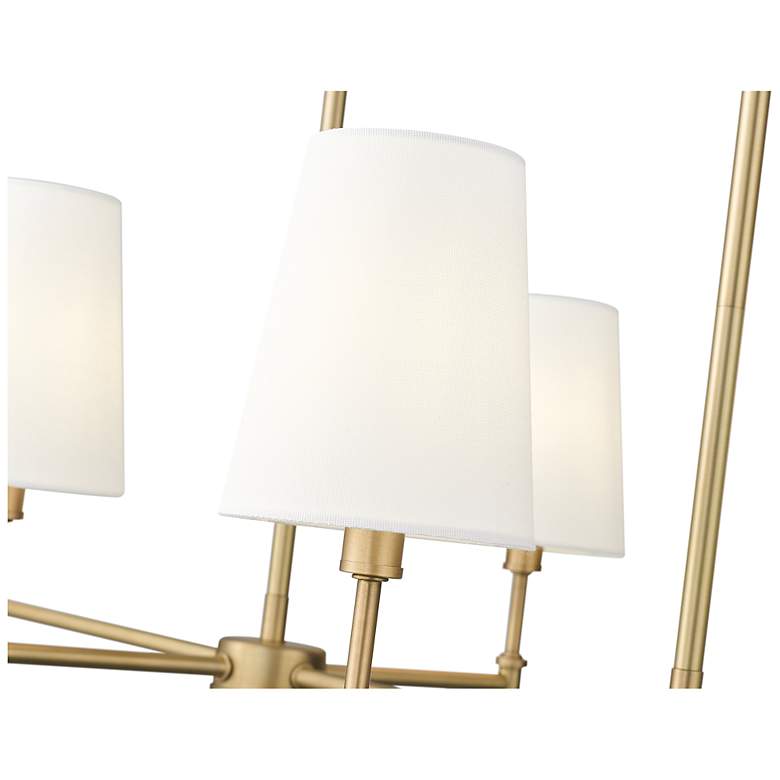 Image 4 Adorra 48" Wide 6-Light Chandelier in Vintage Brass more views