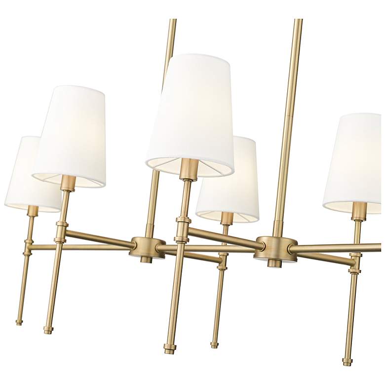 Image 5 Adorra 48" Wide 6-Light Chandelier in Vintage Brass more views