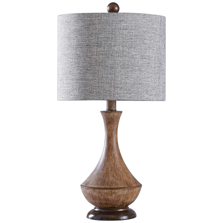 Image 2 Adrian Table Lamp - Painted Light Brown - Heathered Chocolate