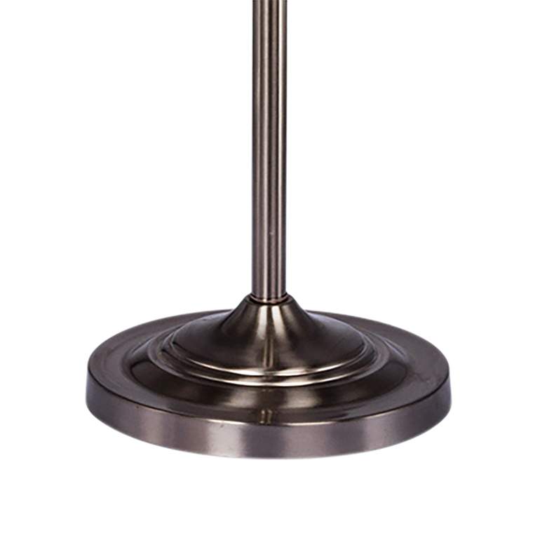 Image 2 Adriana Brushed Steel Metal Floor Lamp more views