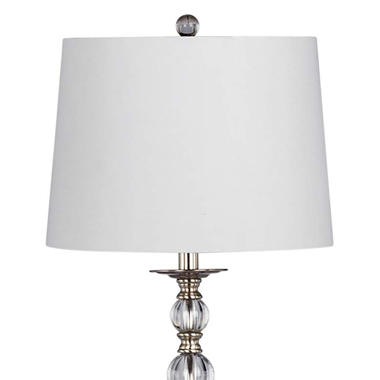Image 3 Adriana Brushed Steel Metal Floor Lamp more views