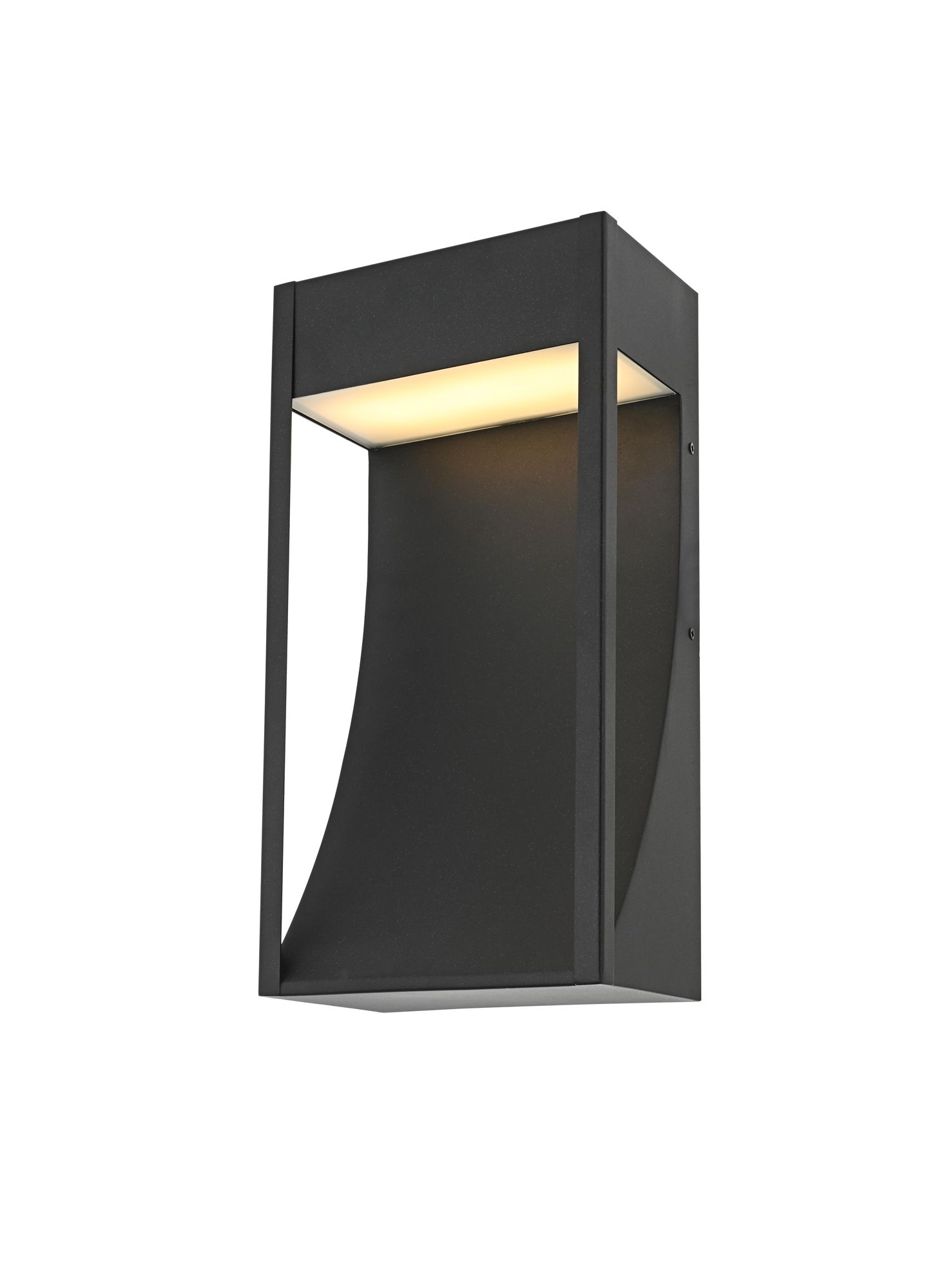 Adriel 15" High Black LED Outdoor Wall Light