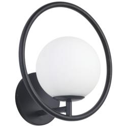 Adrienna 10&quot; High Matte Black Wall Sconce