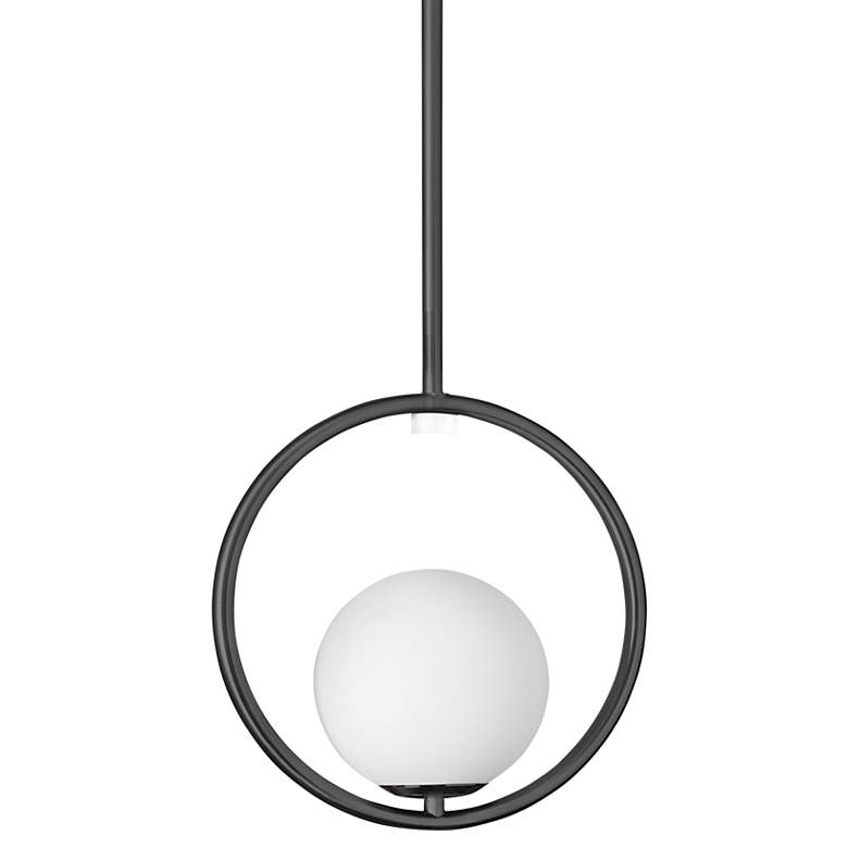 Image 1 Adrienna 10" Wide Matte Black Mini Pendant