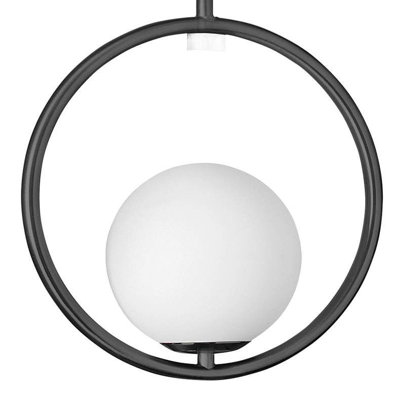 Image 2 Adrienna 10" Wide Matte Black Mini Pendant more views